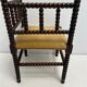 Corner chair wood turned 50s-60s