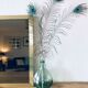 Italian brass mirror and smoked glass - 90x70cm