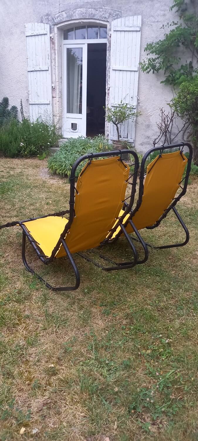 Set of 2 deck chairs