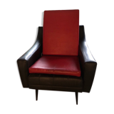 Armchair in leatherette 50s 60s