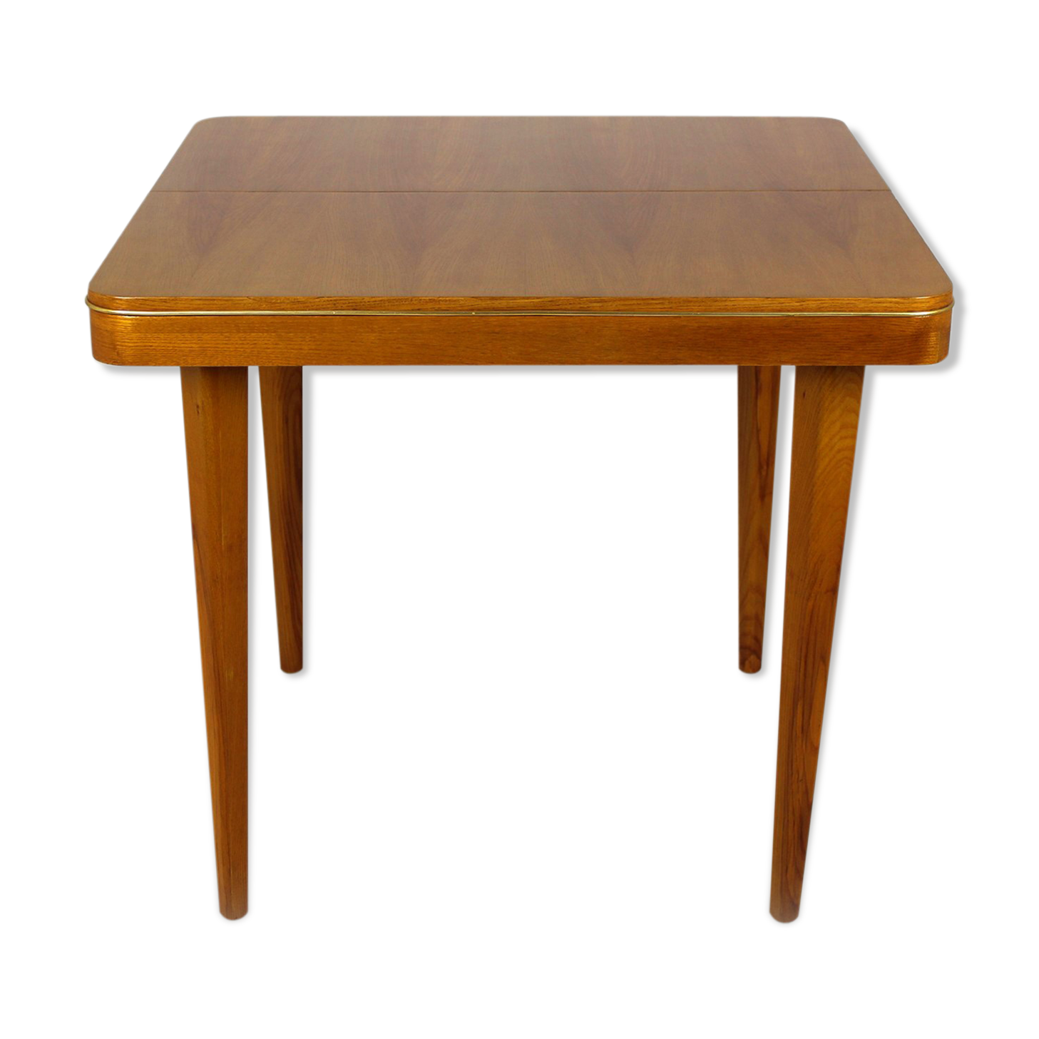 Square oak veneered folding table from Jitona, 1960