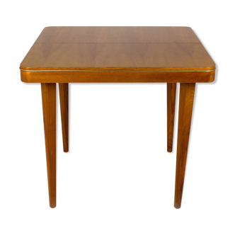 Square oak veneered folding table from Jitona, 1960