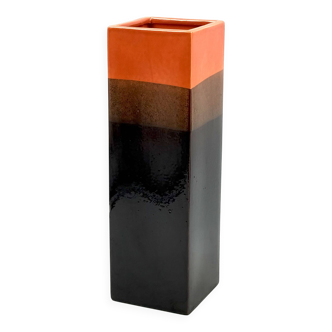Mid-century Modern brown ceramic vase, Bitossi Italy 1970s