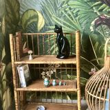 Speckled bamboo shelf