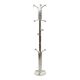 Vintage Standing Coat Rack Chrome Marble Space Age 166cm