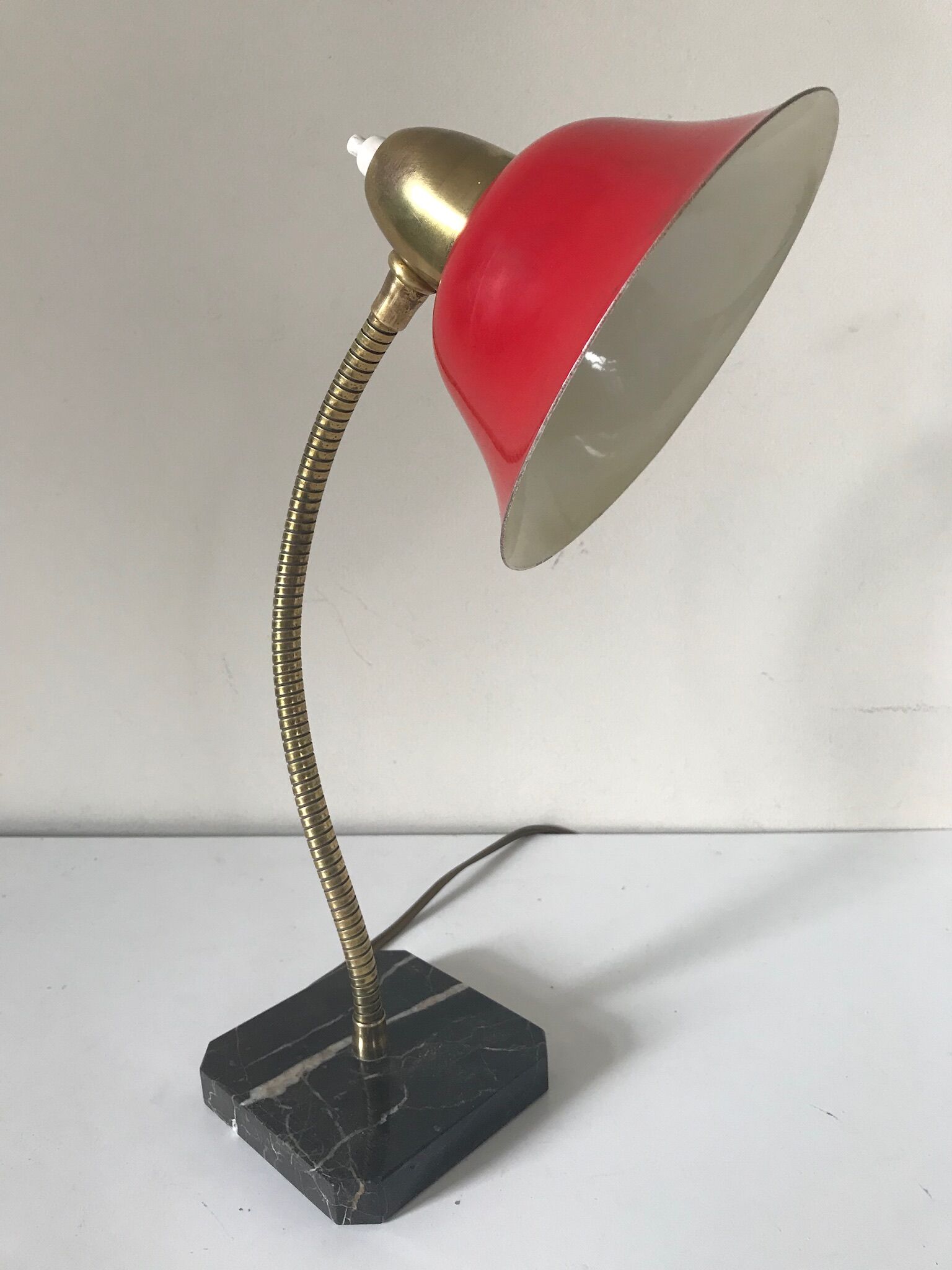 Lamp base marble vintage 60