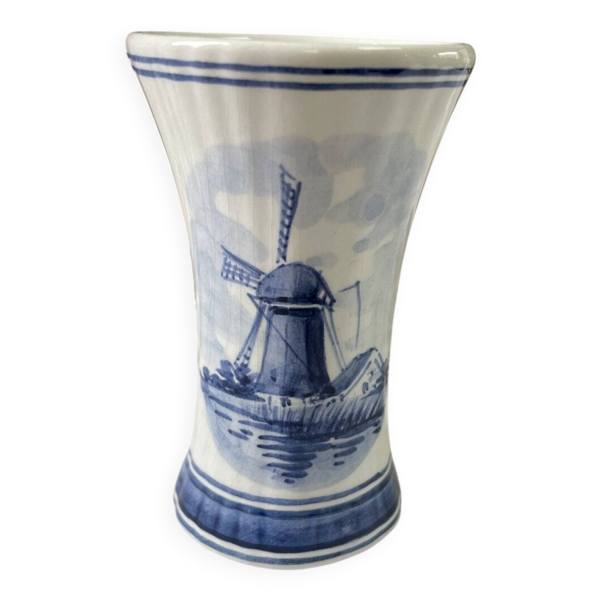 Delft Blue vase height 9 cm