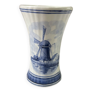 Delft Blue vase height 9 cm