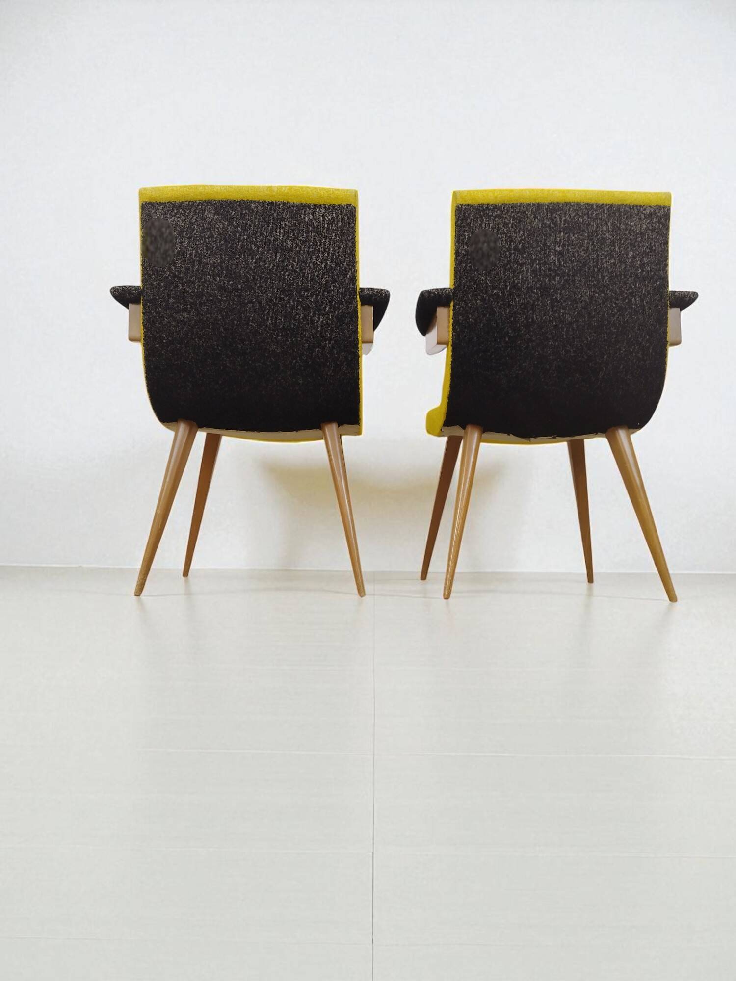 Vintage Scandinavian Armchair Design Duo