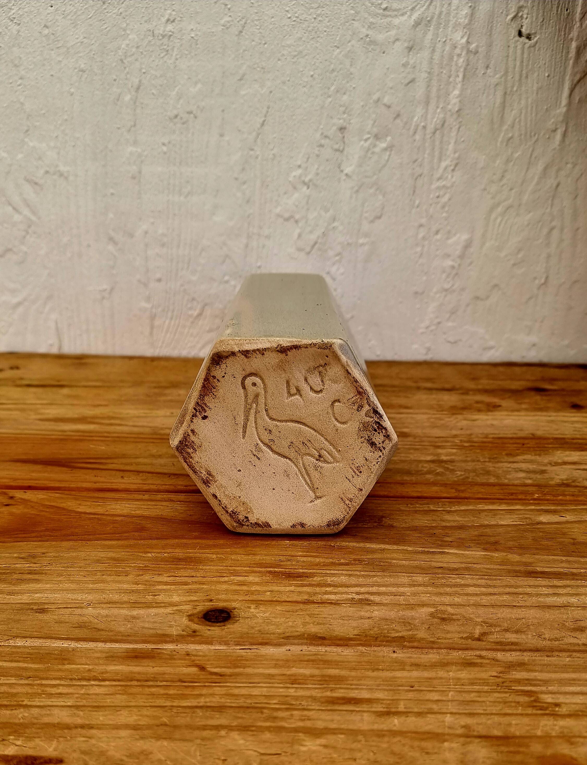 Bouteille en grès d'Alsace vintage