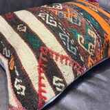 Vintage Orange Lumbar Cushion Cover 40x60cm