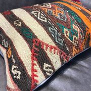 Vintage Orange Lumbar Cushion Cover 40x60cm