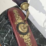 Large bronze and glass paste wall light.