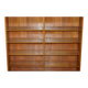 Pair of large open bookshelves Poul Hundevad Mid Century Modern in teak