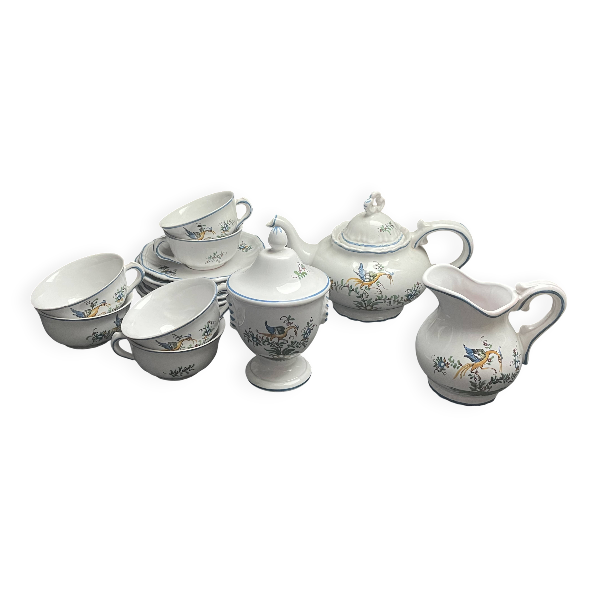 Service cafe ou the faience moustiers