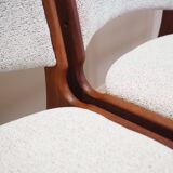 Set of four teak chairs, Danish design, 1970s, production: Denmark