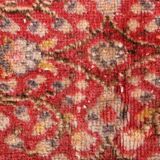 7x9 Red & Yellow Floral Persian Vintage Rug, 206x290Cm