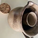 Enamelled earthenware pitcher