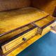 Writing desk in Napoleon III Marquetry white marble top