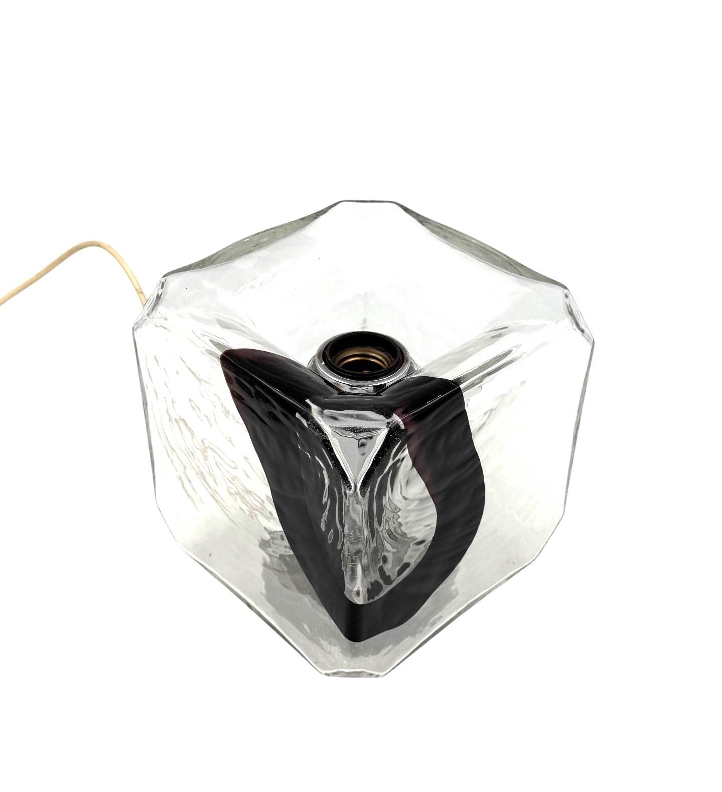 Fratelli Toso, Pair of Murano blown glass lamps, F.lli Toso, Murano Italy 1970s