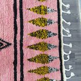 Handmade Berber pink rug 250cmx150cm