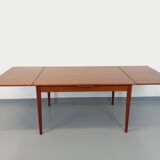 Vintage Scandinavian style dining table from the 50s and 60s in teak with extensions