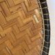 Bamboo and leather fruit basket