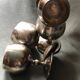 Metal stemmed glass