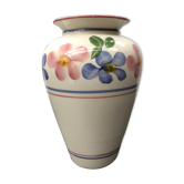 Former Dinis ceramic vase white decor vintage flowers