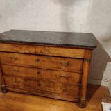 Commode plateau en marbre