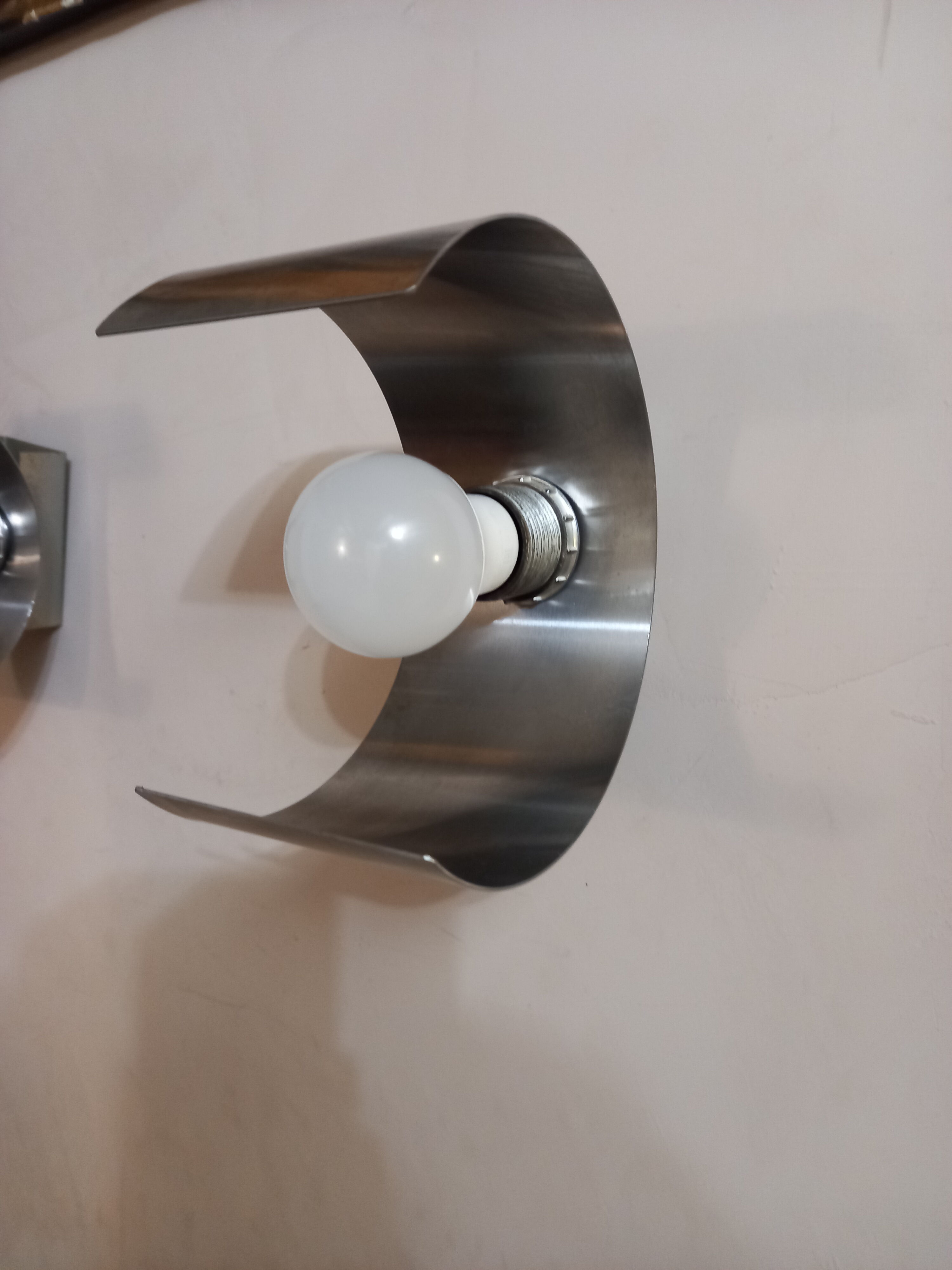 Pair of wall lamps space age 70s
