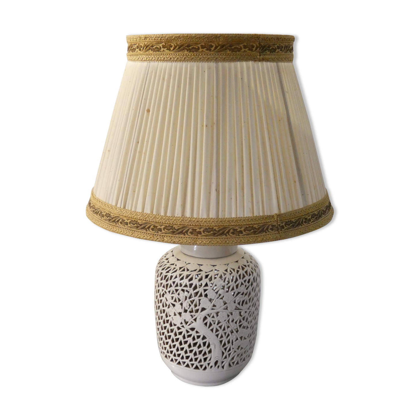 White porcelain lamp from China