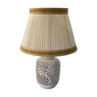 Lampe en porcelaine blanche de chine