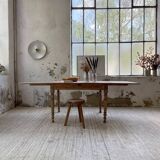 Walnut farmhouse table + extensions