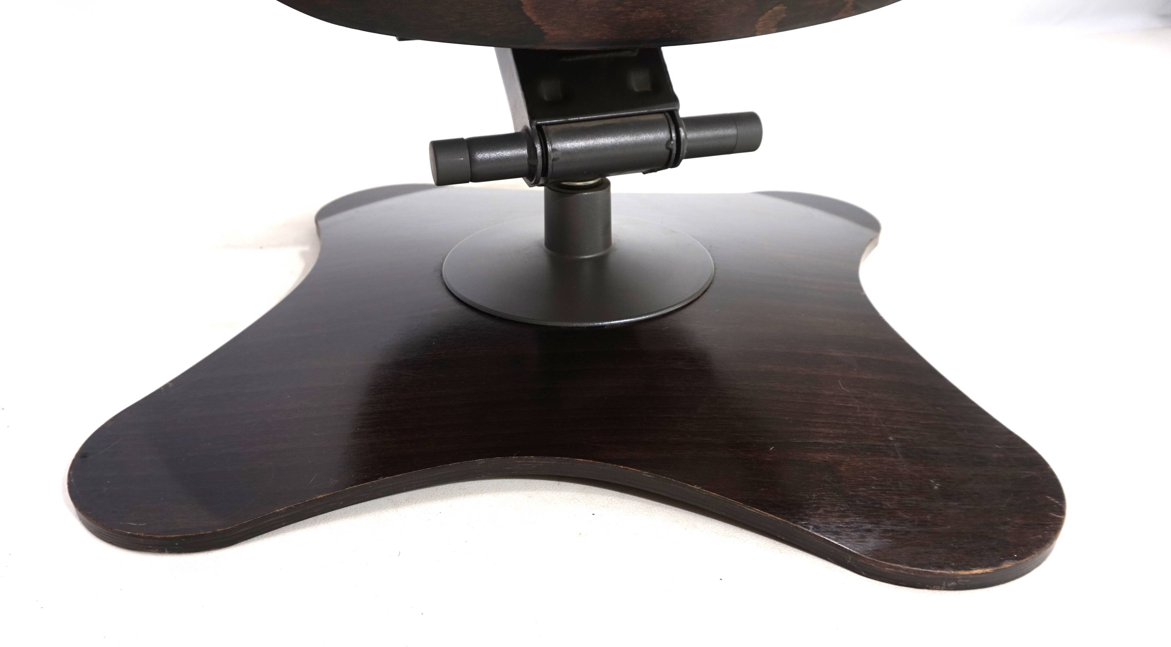 Stokke Varier Tok leather armchair with ottoman by Toshiyuki Kita, 1990
