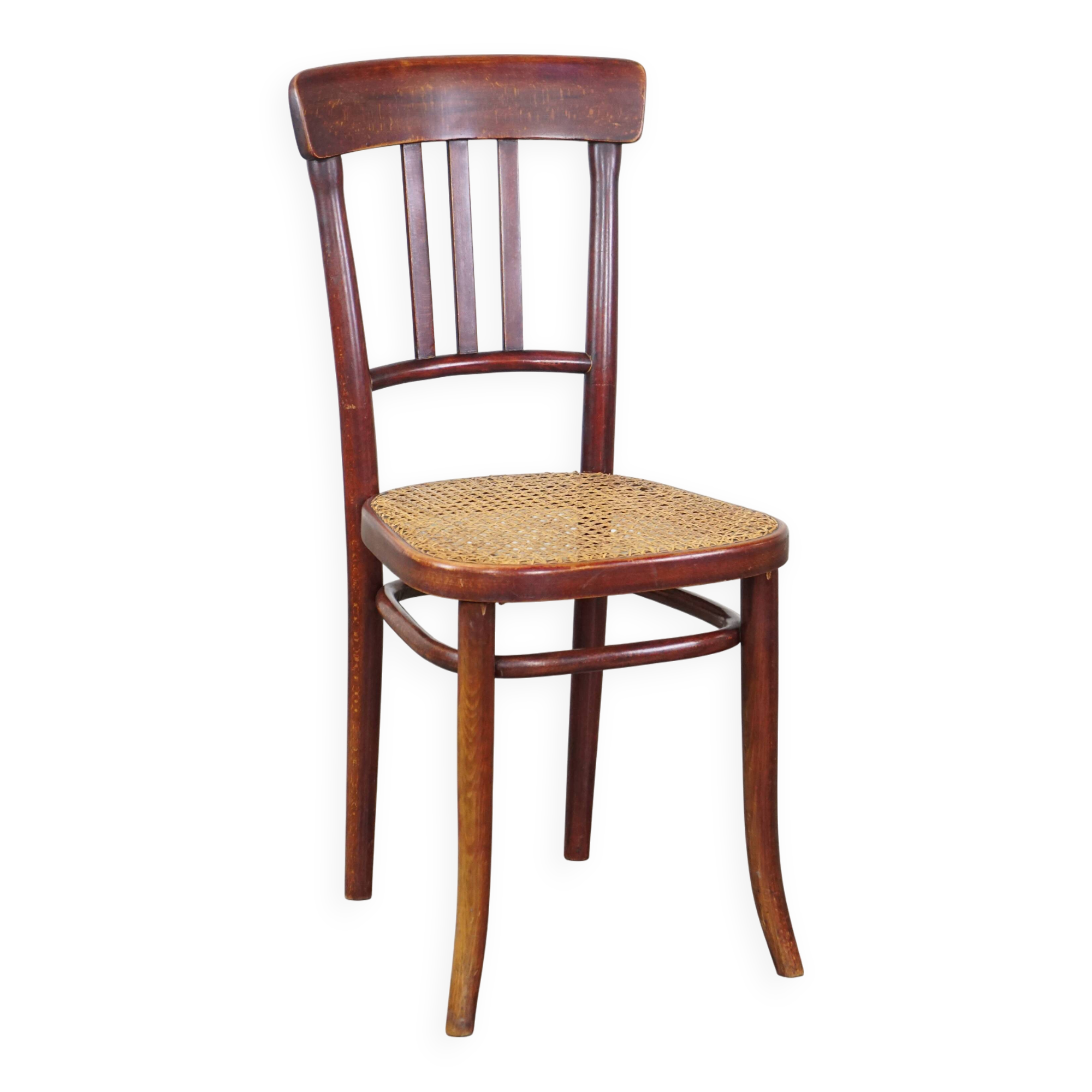 Original vintage Thonet design bistro chair with matte seat
