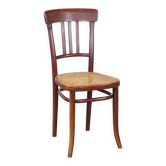 Original vintage Thonet design bistro chair with matte seat