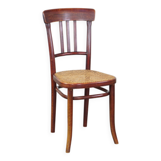Chaise de bistrot originale vintage design Thonet avec assise mate