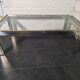 Chrome and gold metal coffee table by Romeo Rega from the 1970s.