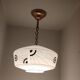 Suspension opaline décorée années 50/60