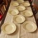 Lot 10 hollow plates Digoin Sarreguemines Faïence hatch