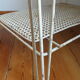 Vintage perforated metal shelf