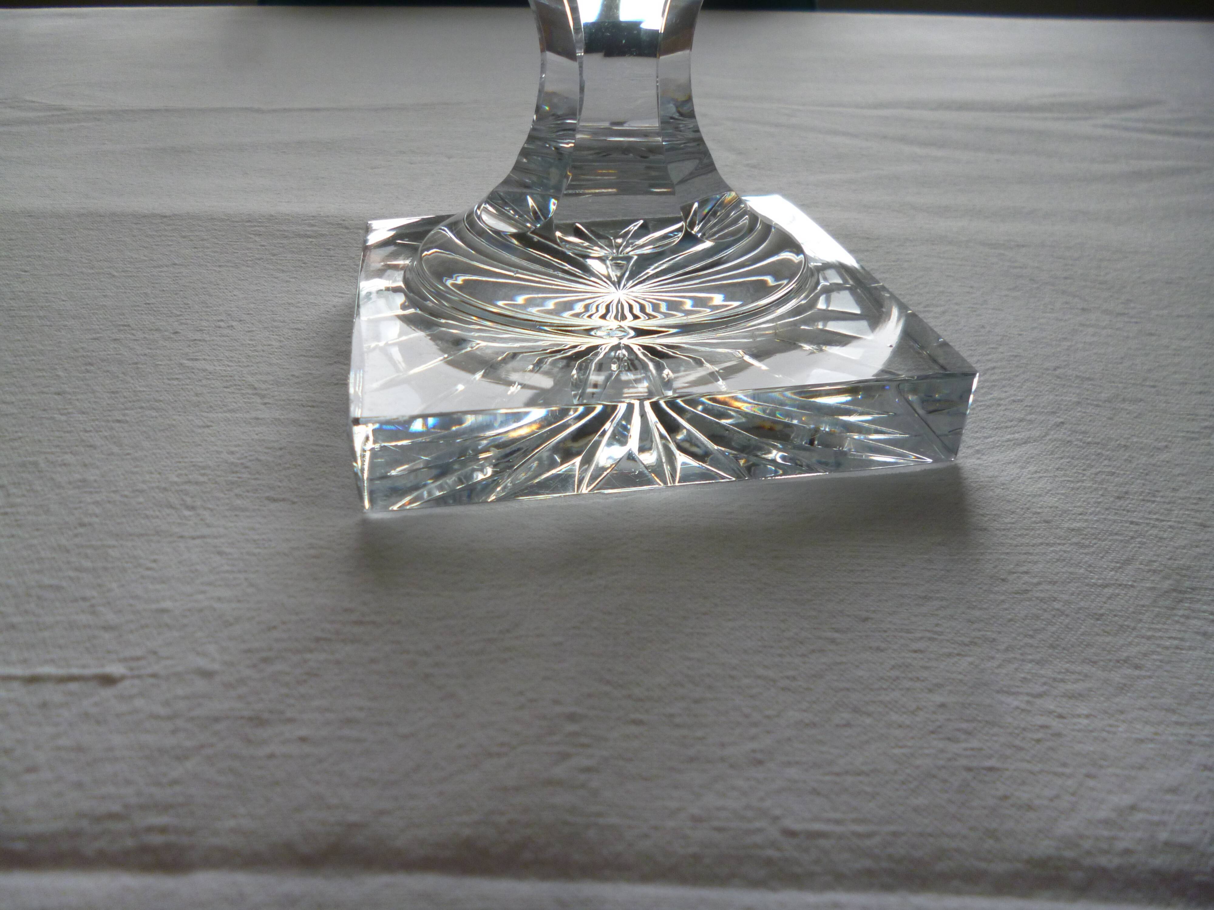 Cut crystal standing cup