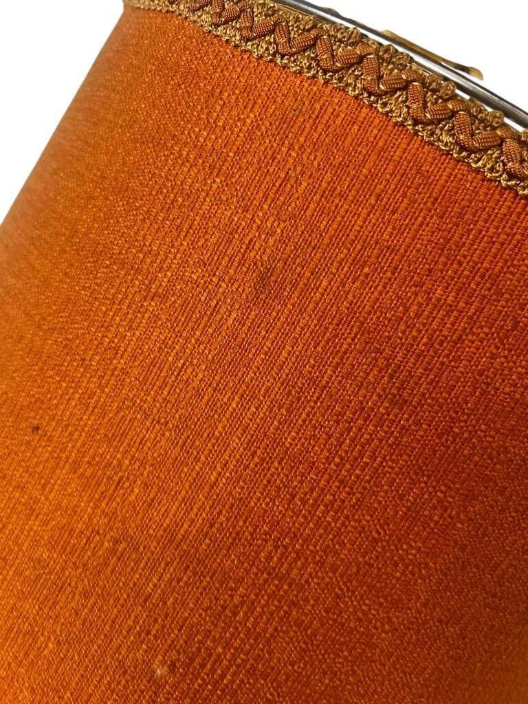 Vintage orange Portuguese table lamp