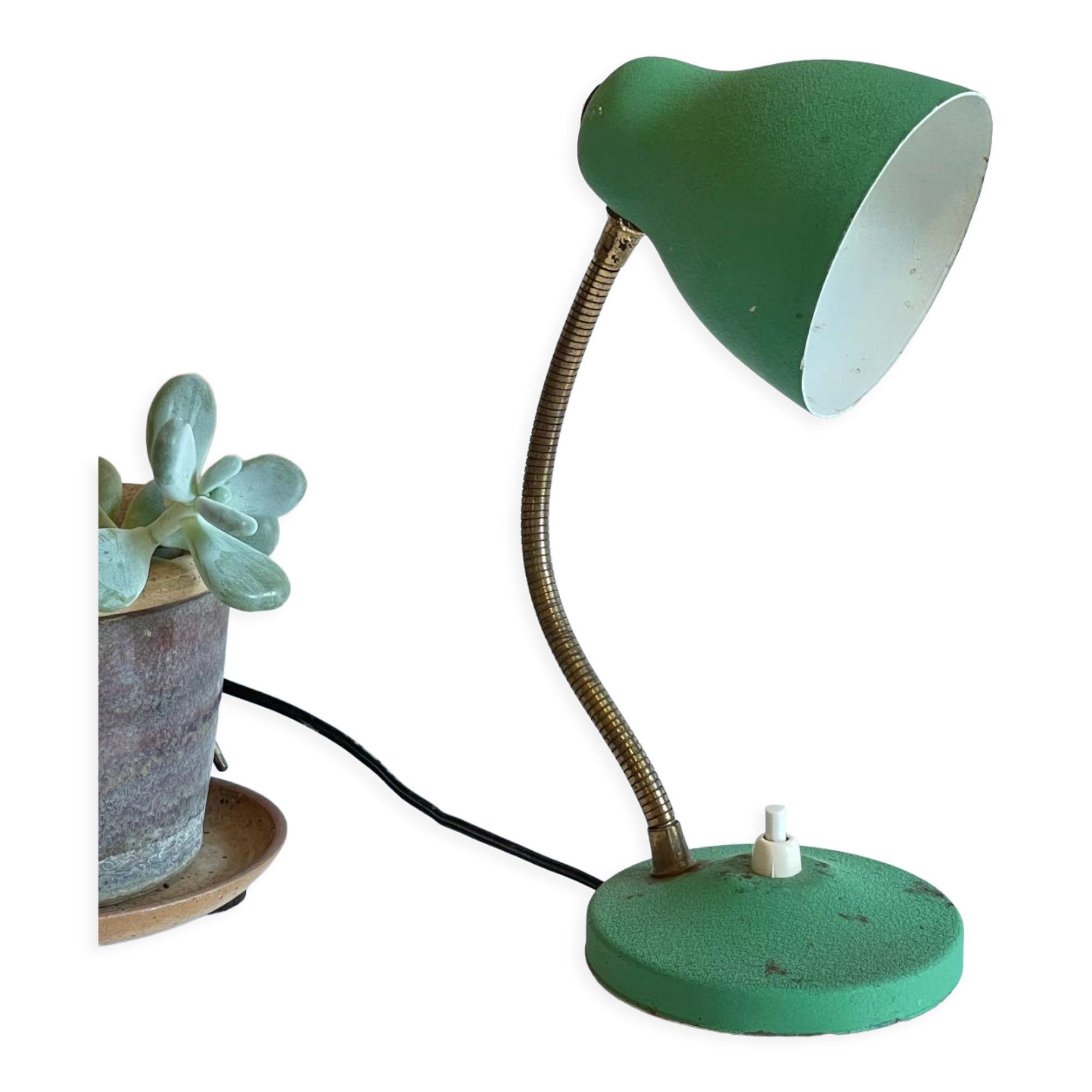 Vintage casserole lamp