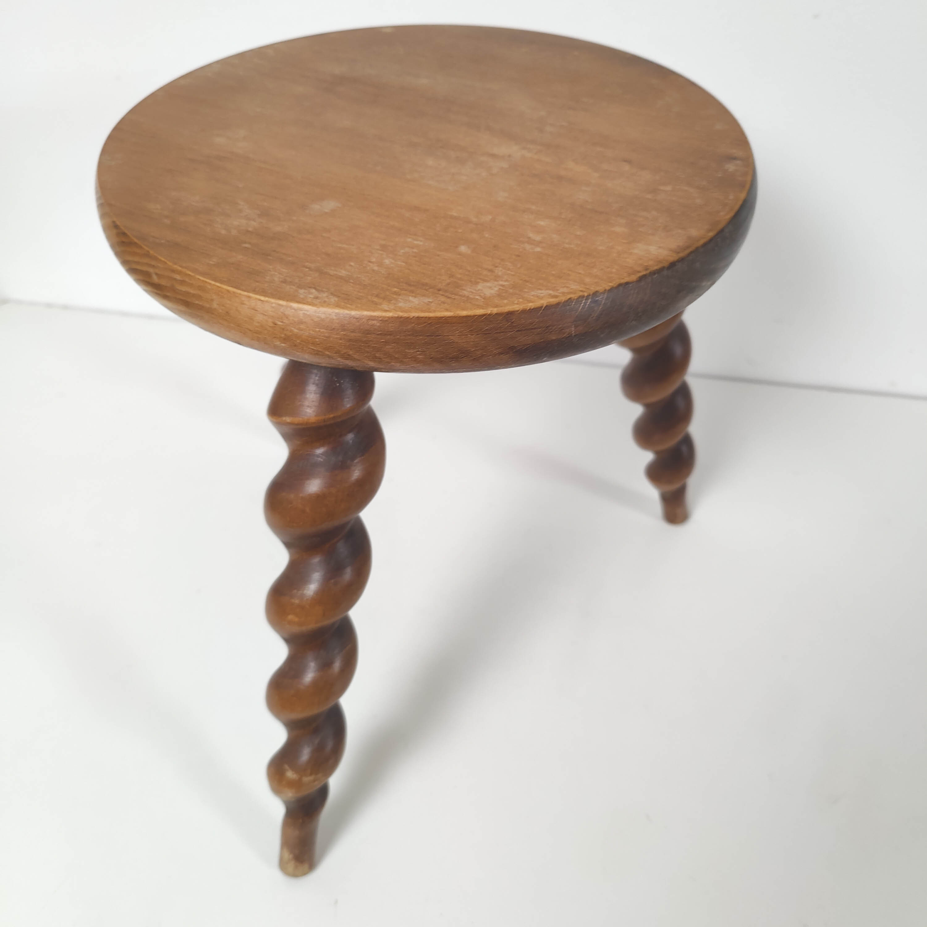 Wooden tripod stool