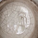 Art Deco cracked ceramic lamp