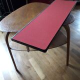 Vintage red formica shelf