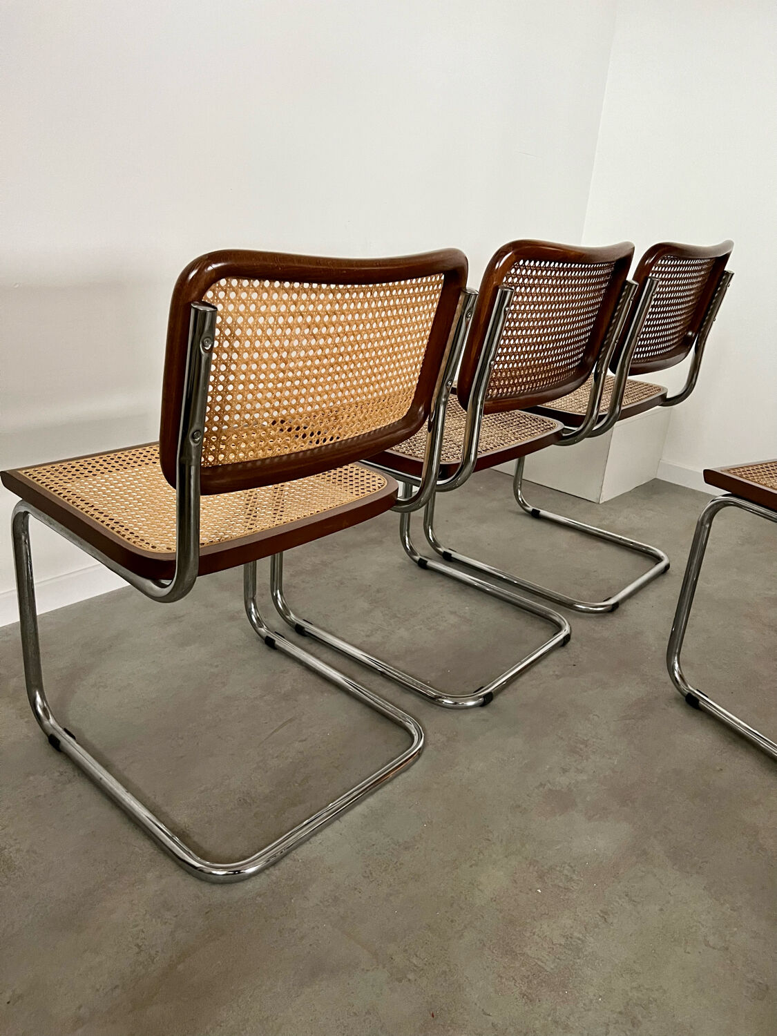 Lot de 6 chaises Cesca B32 Marcel Breuer, 1970
