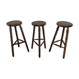 Bar stools tripods 60 feet turned